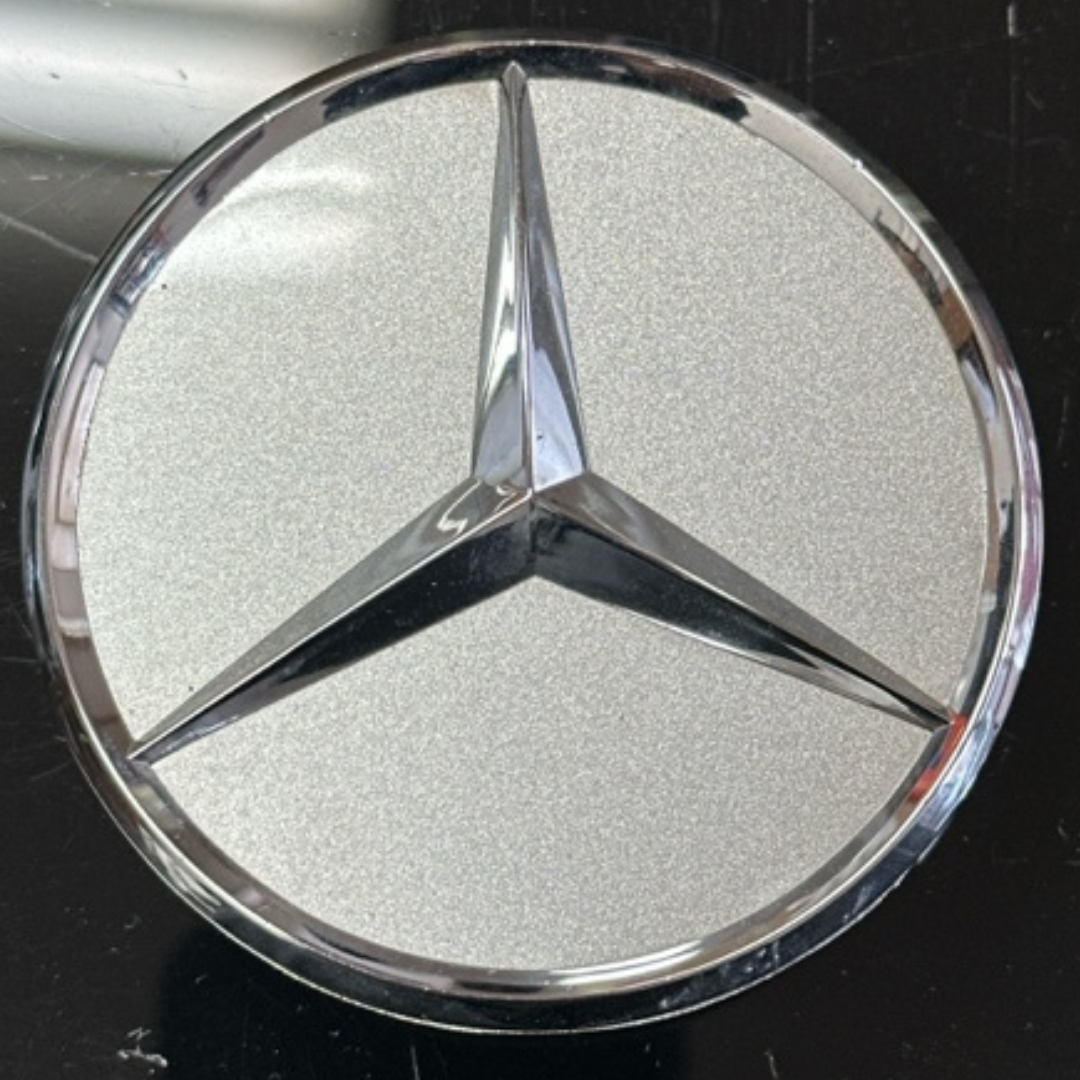 Set of 4 Mercedes-Benz Silver Center Cap 75MM 87ba248b