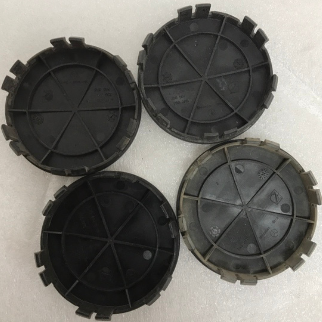 Set of 4 Mercedes 75MM Classic Dark Blue Wheel Center Hub Caps 560f8fcc