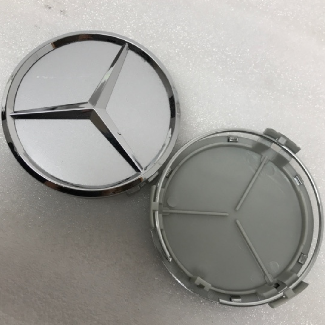 SET OF 2 CENTER CAPS Mercedes Benz A1714000125 75 MM 182fb2b0