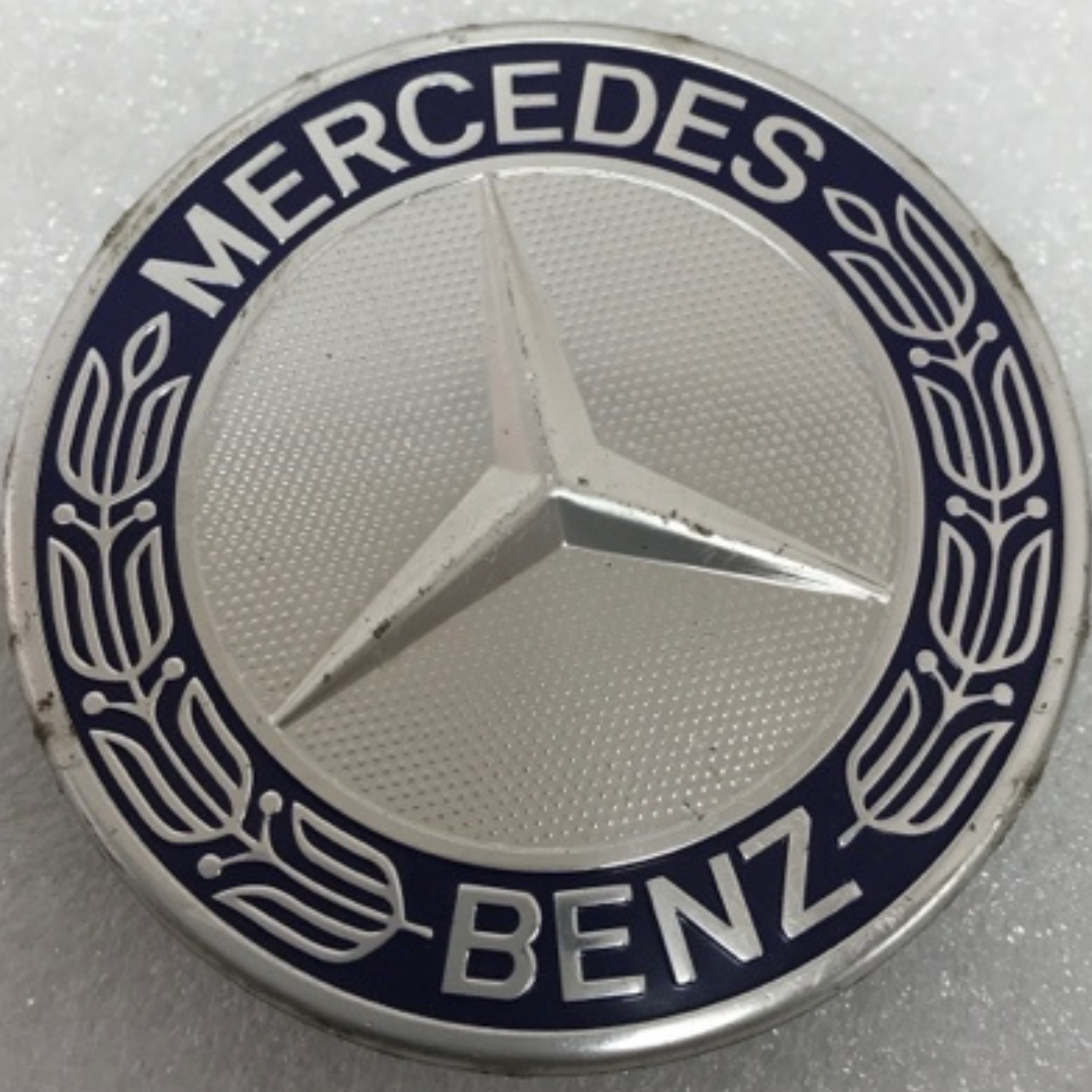 Set of 4 Mercedes 75MM Classic Dark Blue Wheel Center Hub Caps AMG dc6f8fd5