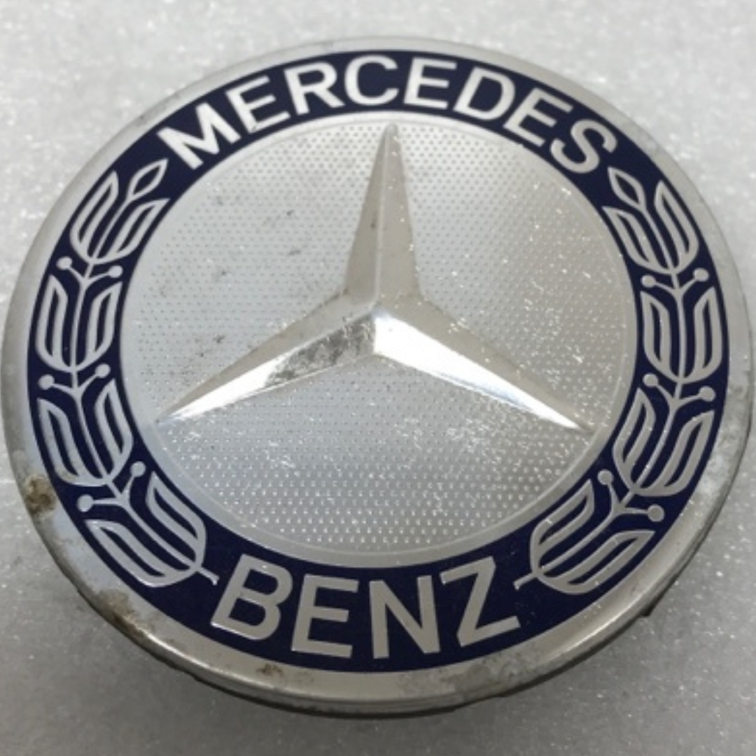 Set of 4 Mercedes 75MM Classic Dark Blue Wheel Center Hub Caps AMG ebb03f8