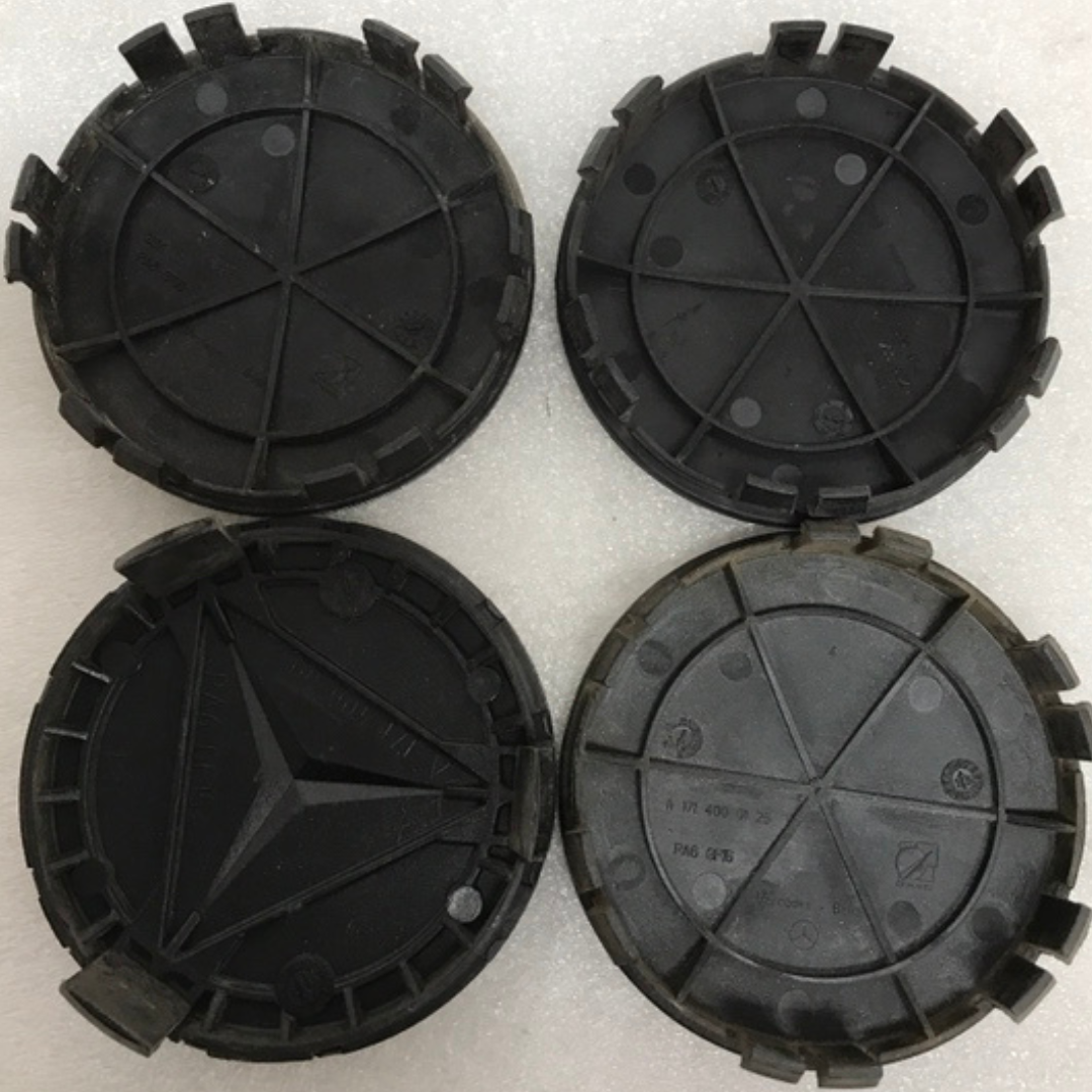 Set of 4 Mercedes 75MM Classic Dark Blue Wheel Center Hub Caps c205a572