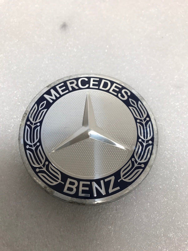 Set of 4 Mercedes 75MM Classic Dark Blue Wheel Center Hub Caps c99b000f