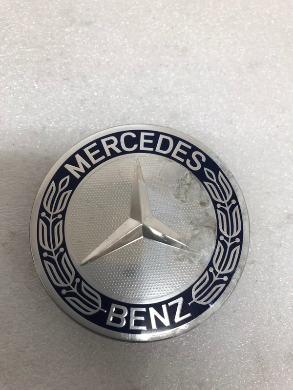 Set of 4 Mercedes 75MM Classic Dark Blue Wheel Center Hub Caps AMG 9e7598d3