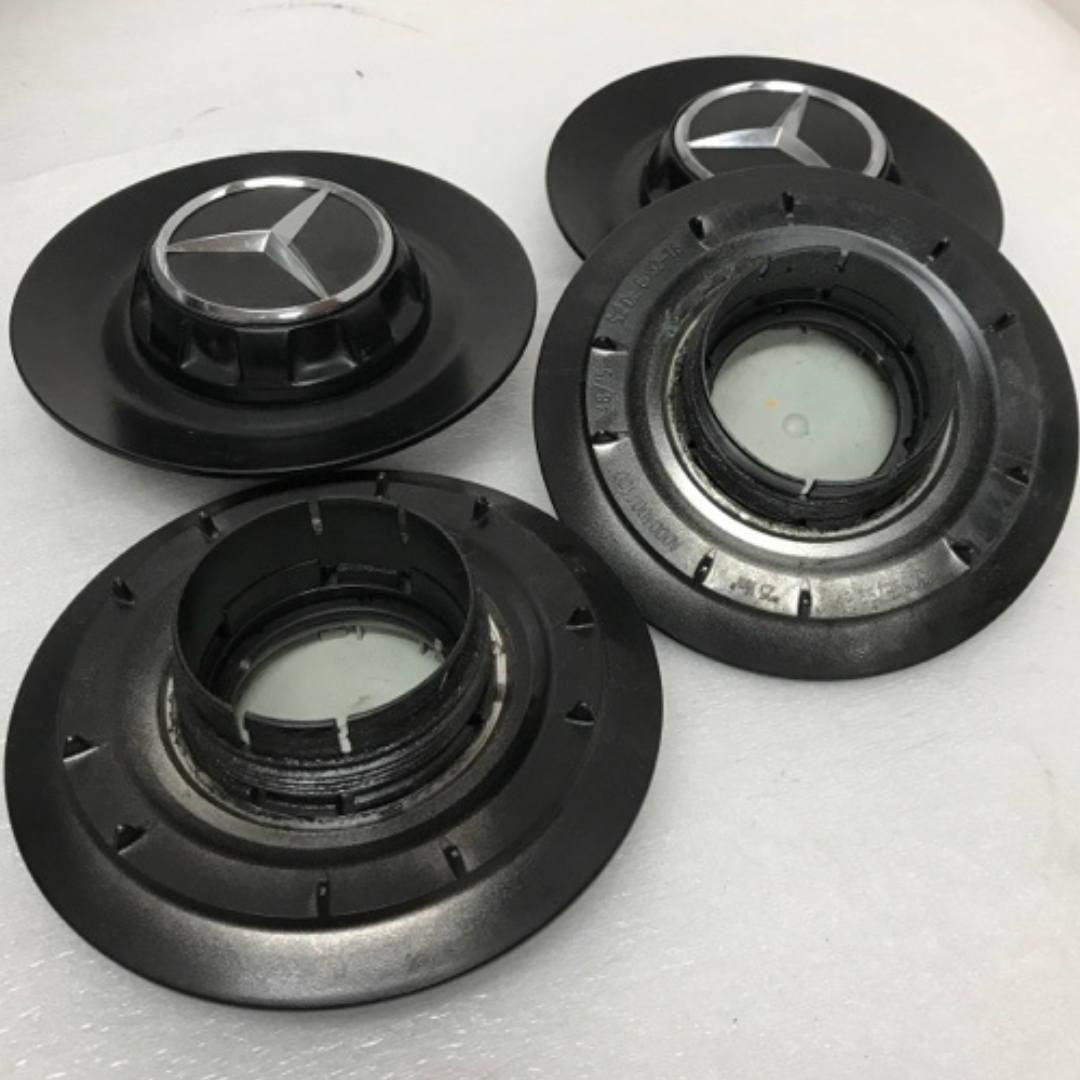 Set of 4 Mercedes Benz Wheel Center Caps A0004001100 2911b003