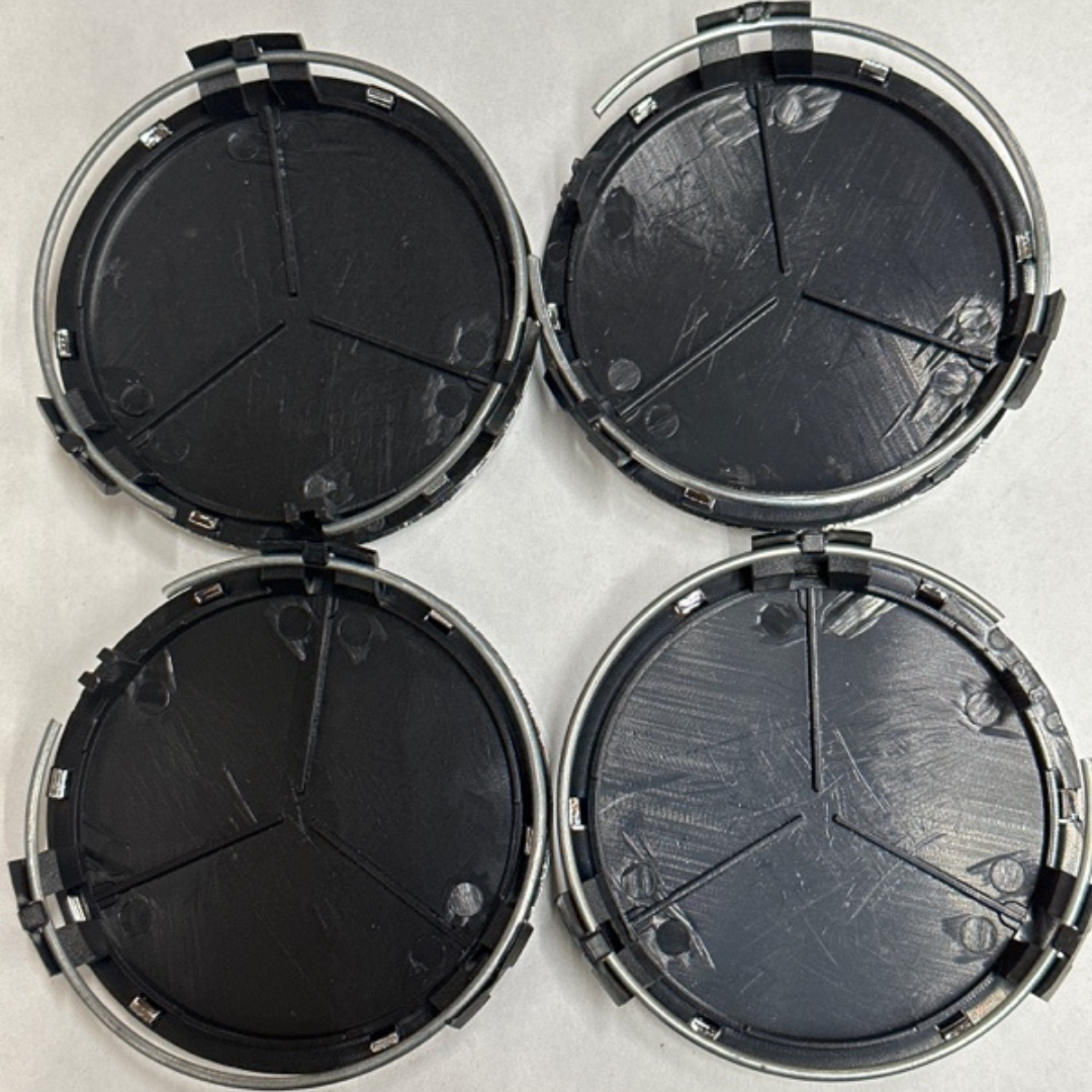 Set of 4 Mercedes-Benz Matte Black Wheel Center Hubcap 75mm ced4b517