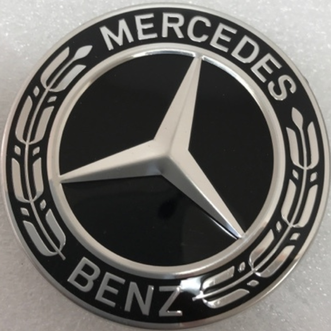 Set of 4 Mercedes-Benz Black Wheel Center Caps 75MM A1714000025 98b5d00A