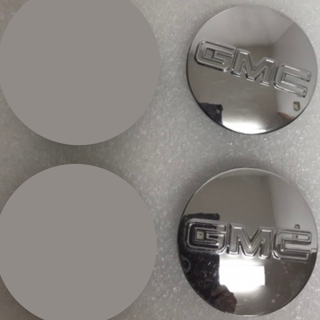 Set of 2 GMC Sierra Yukon Yukon XL Chrome Center Caps 6806c93a
