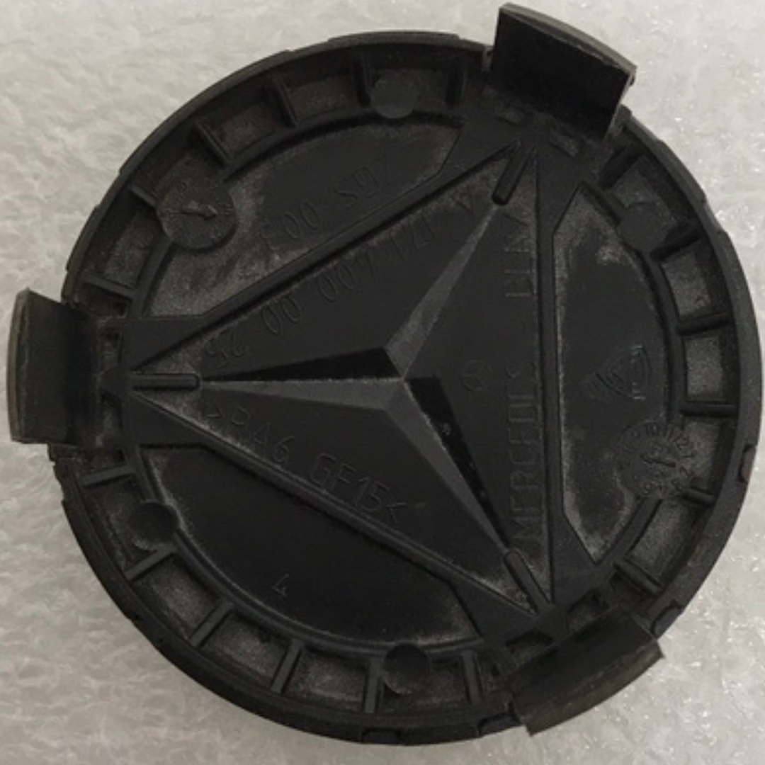 Set of 4 Mercedes 75MM Classic Dark Blue Wheel Center Caps AMG Wreath 46259a2e
