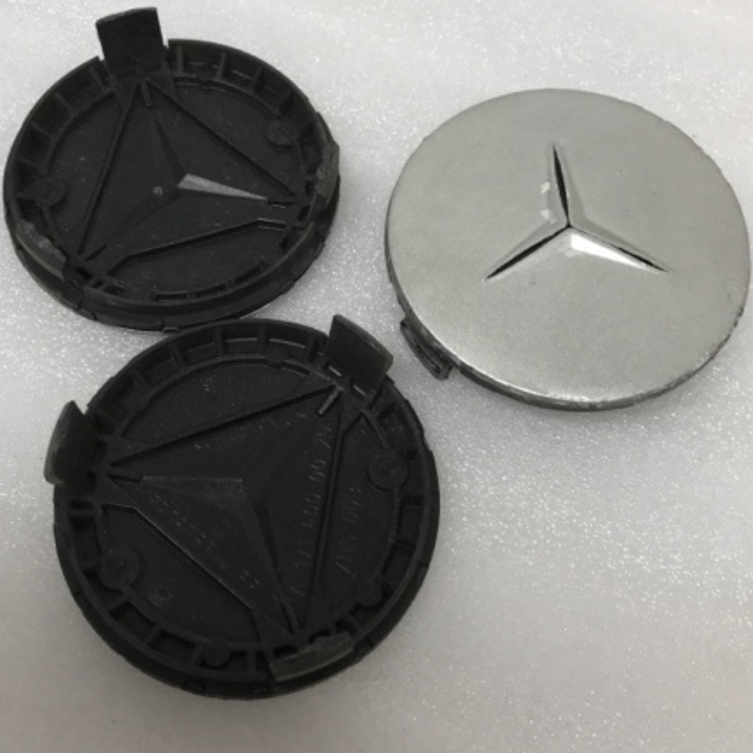 SET OF 3 CENTER CAP Mercedes Benz A1714000125 75 MM 157c8ee0