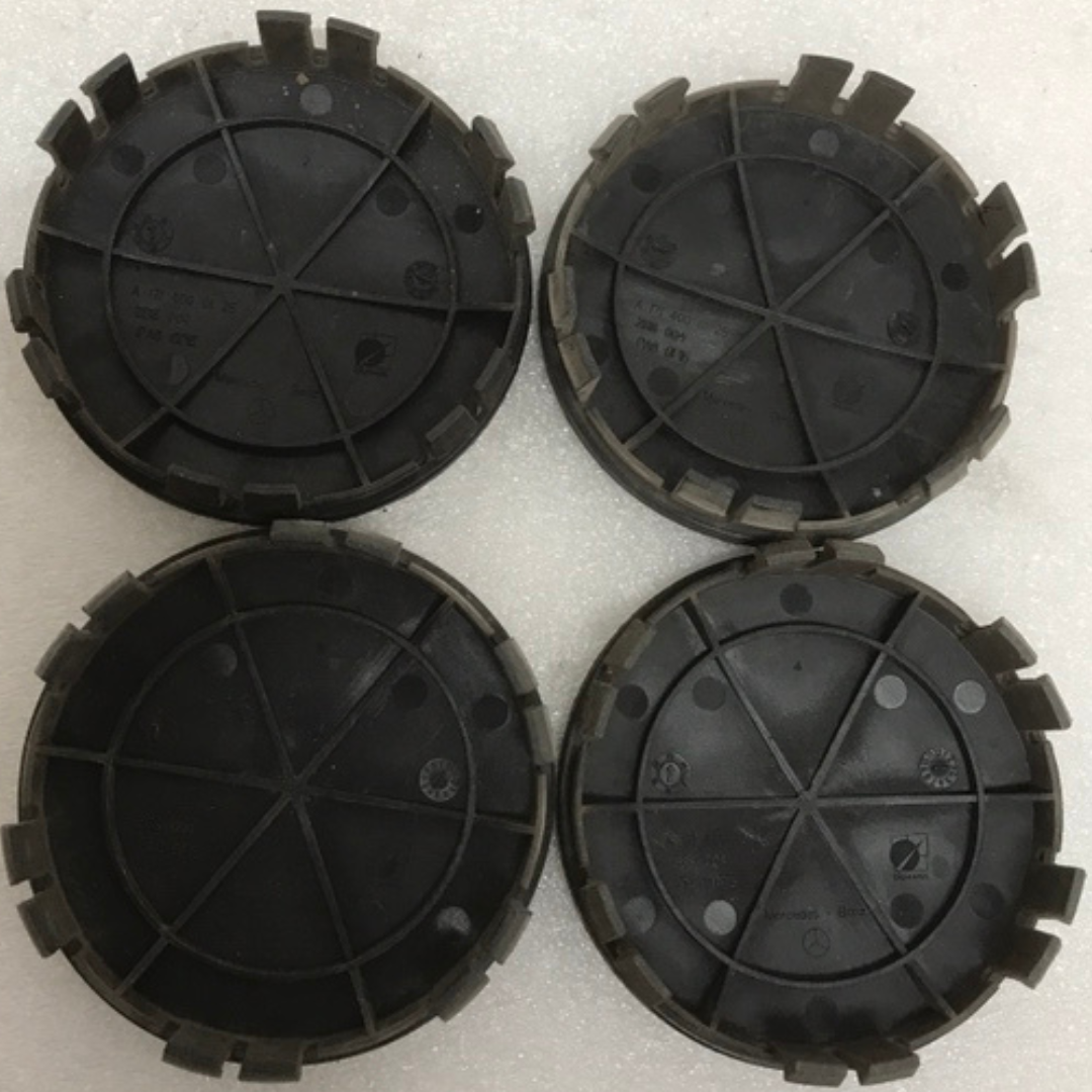 Set of 4 Mercedes 75MM Classic Dark Blue Wheel Center Hub Caps bf553afc