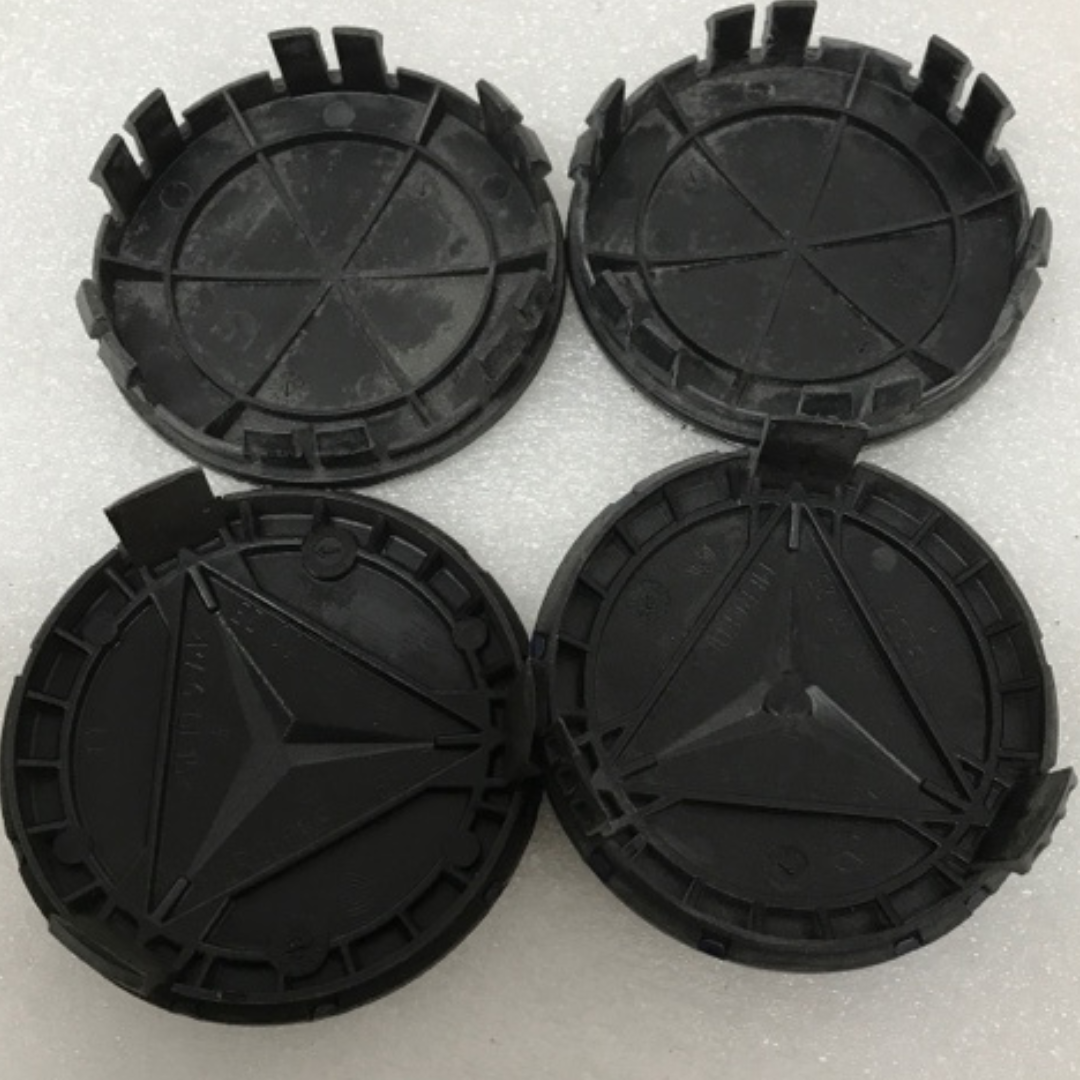 Set of 4 Mercedes 75MM Classic Dark Blue Wheel Center Hub Caps AMG ebb03f8