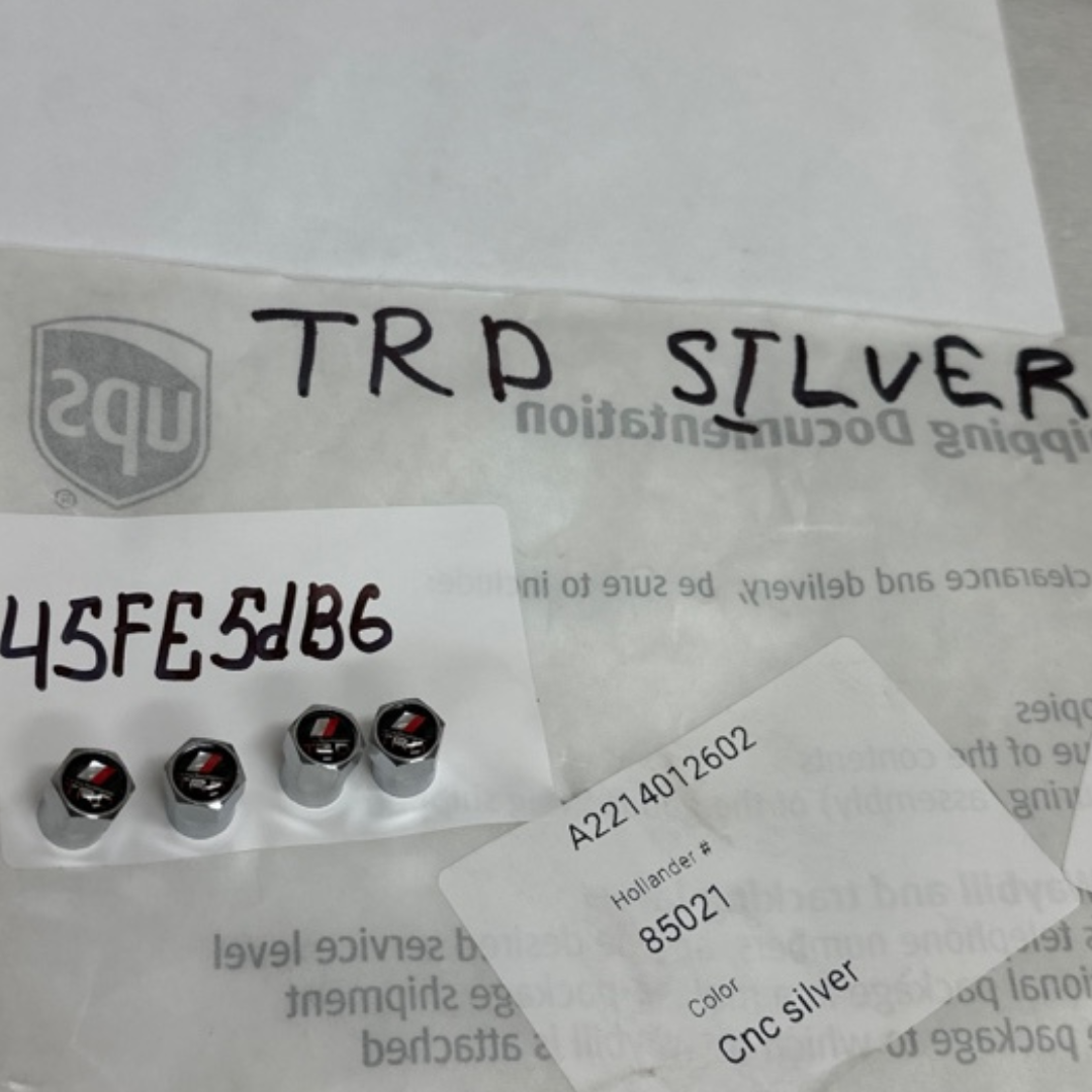 Set of 4 Universal Trd Silver Wheel Stem Air Valve Caps 45fe5db6