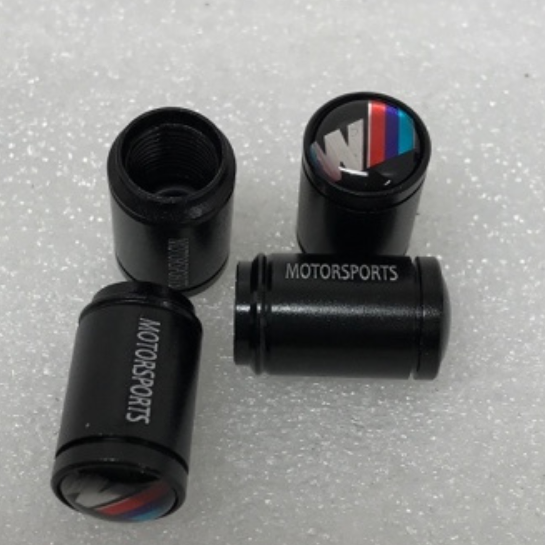 Set of 4 Motorsports BMW Tire Stem Valve Cap 338a3831