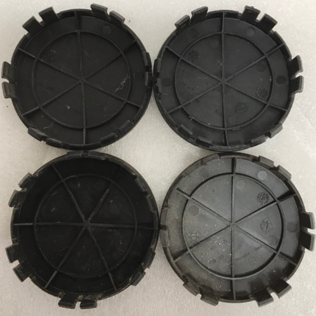 Set of 4 Mercedes 75MM Classic Dark Blue Wheel Center Hub Caps AMG 40db75c9
