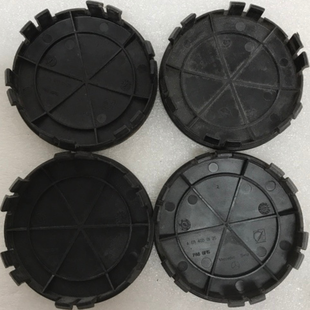 Set of 4 Mercedes 75MM Classic Dark Blue Wheel Center Hub Caps c2c798ed
