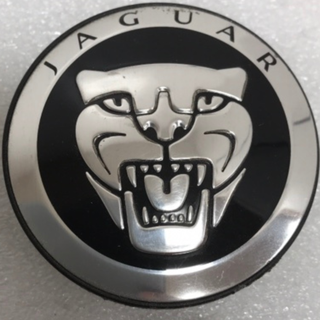 Jaguar Black 59mm Center Cap Cover 8W93-1A096-AB b25530ae