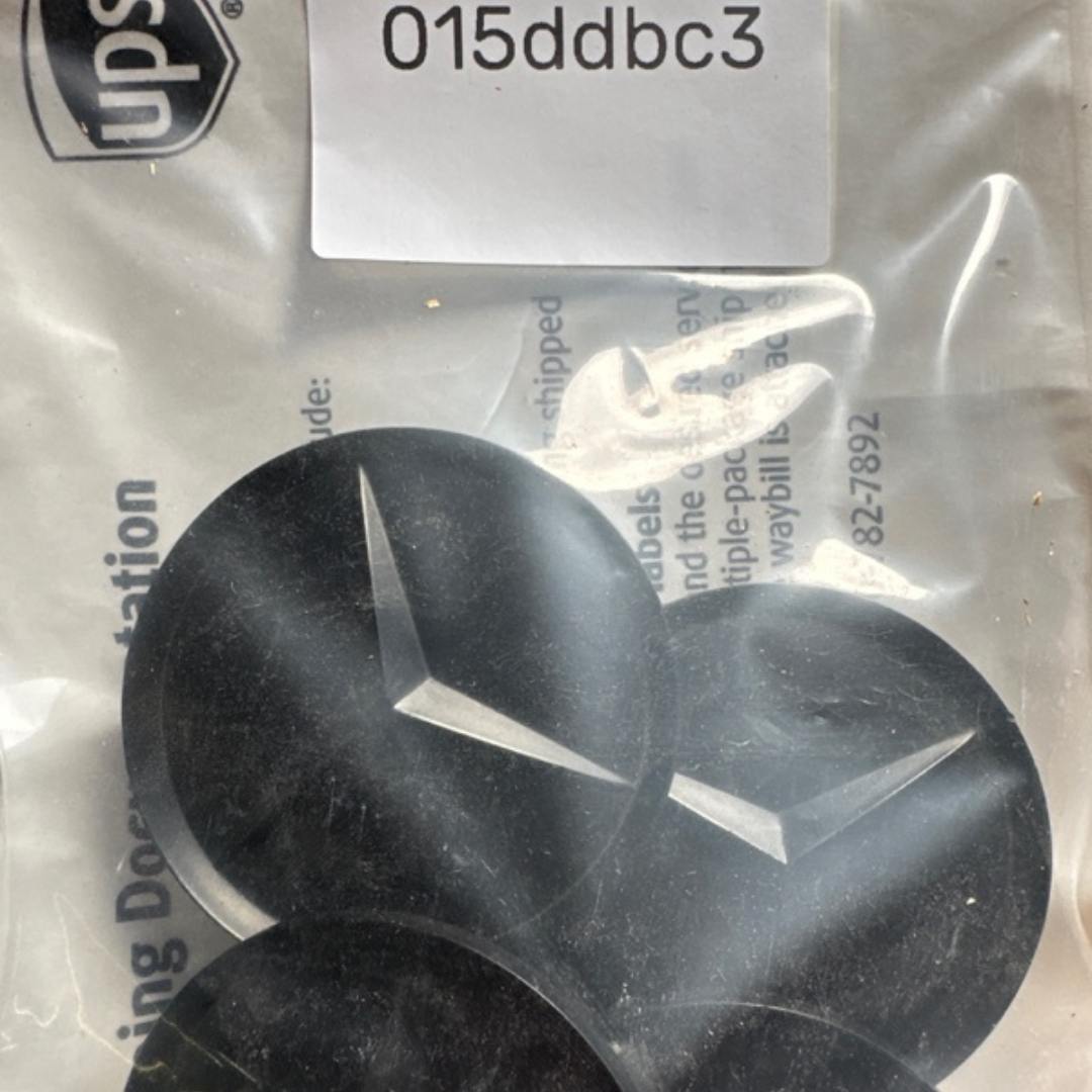 Set of 4 Mercedes-Benz Wheel Center Cap Matte Black 015ddbc3