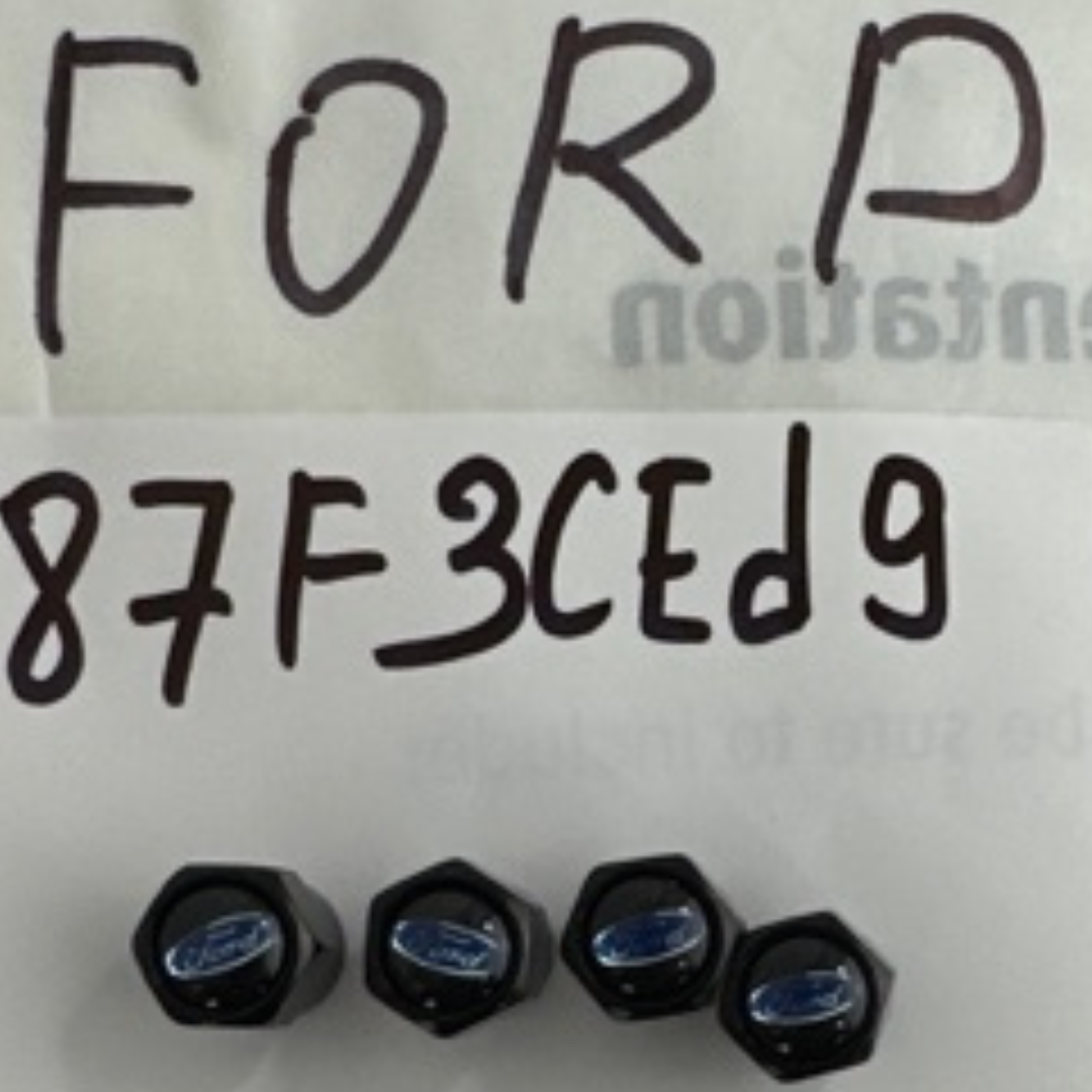 Set of 4 Universal Ford Black Wheel Stem Air Valve Caps 87f3ced9