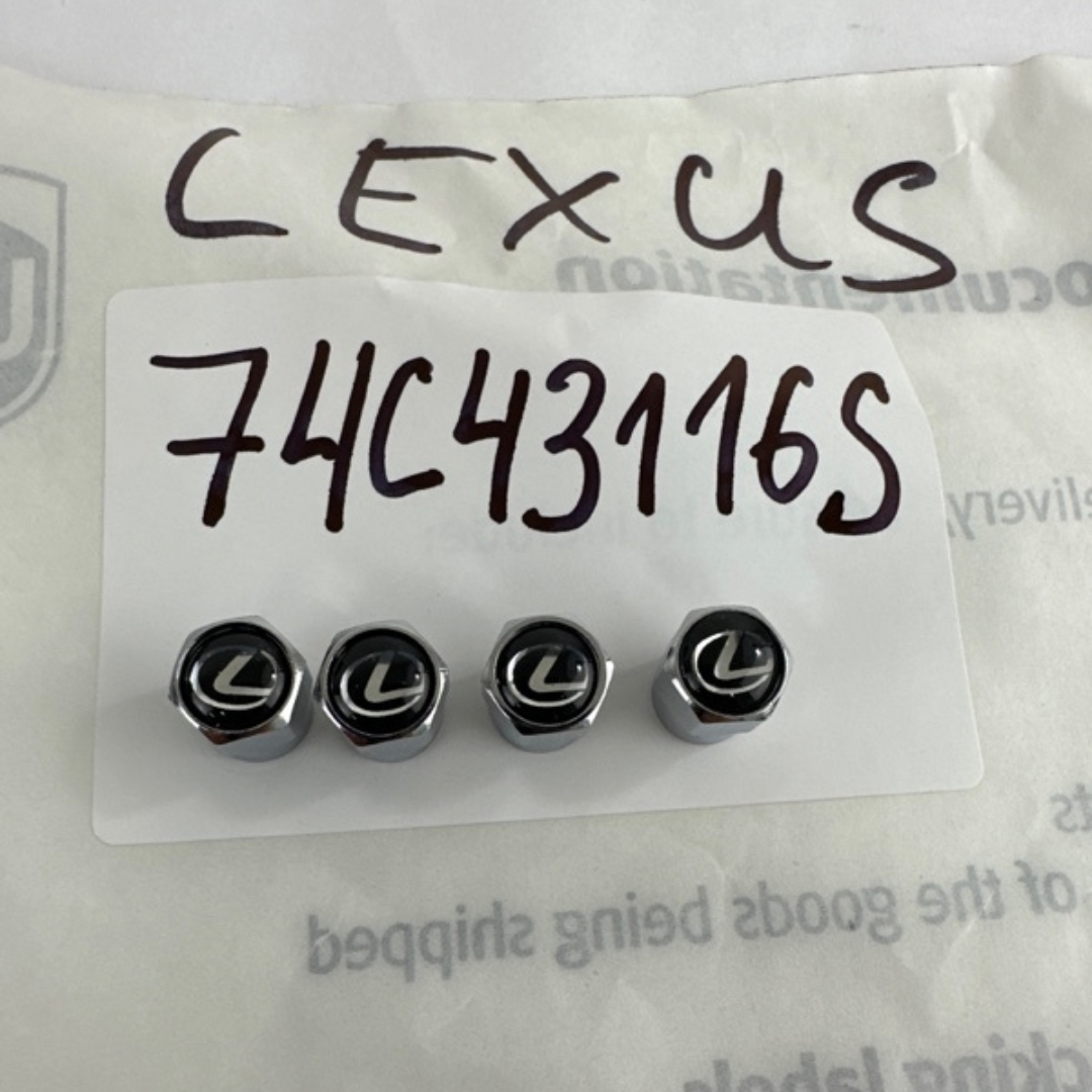 Set of 4 Lexus Tire Valves For Car 74c43116S