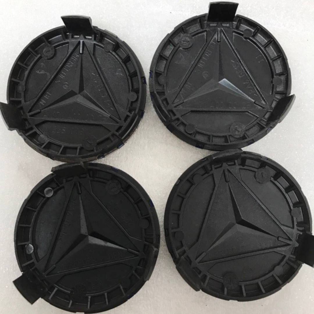 Set of 4 Mercedes 75MM Classic Dark Blue Wheel Center Hub Caps b73b15cb