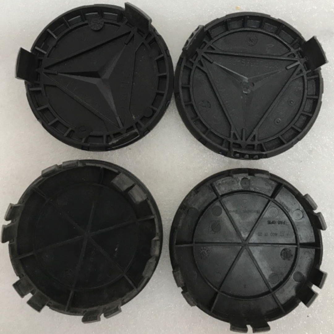 Set of 4 Mercedes 75MM Classic Dark Blue Wheel Center Hub Caps AMG dc6f8fd5