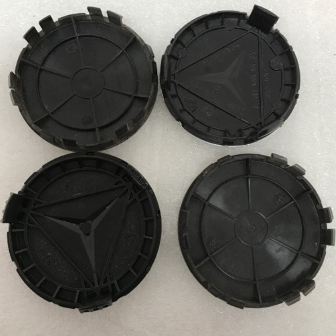 Set of 4 Mercedes-Benz Black Wheel Center Caps 75MM A1714000025 98b5d00A