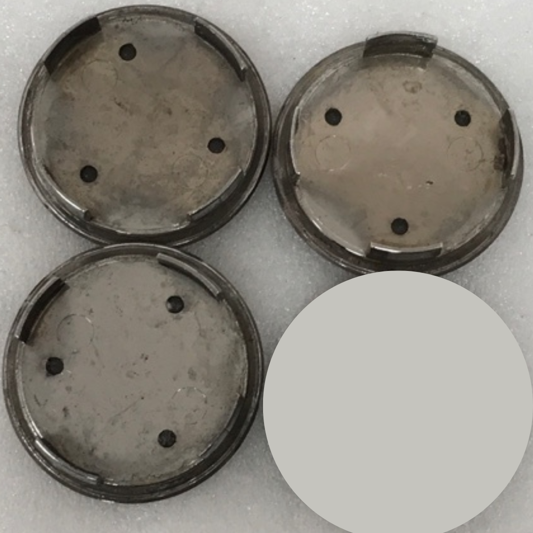 Set of 3 Jaguar Black Wheel Emblem Center Hub Cap MXD6249CA a13840f2