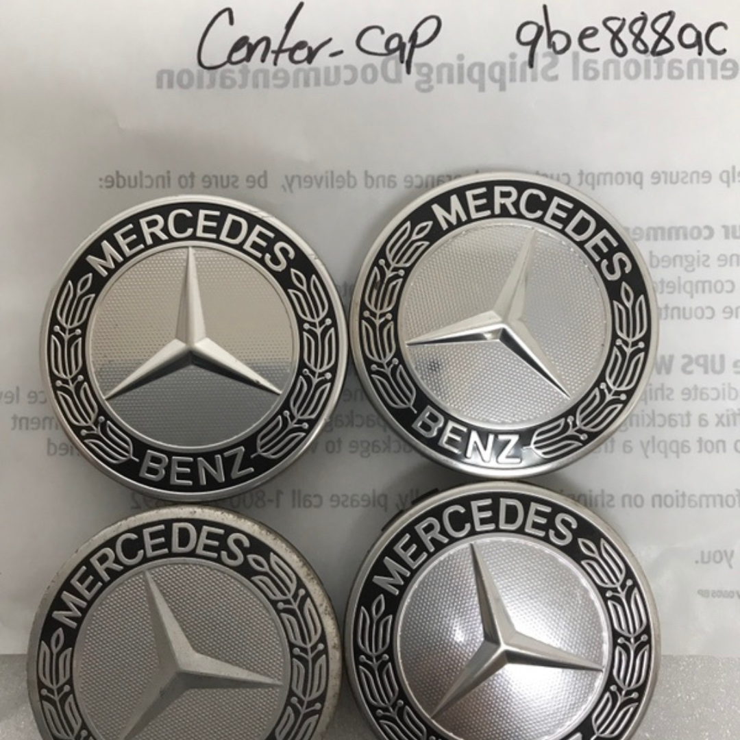 Set of 4 Mercedes-Benz 75MM Dark Blue Wheel Center Hub Caps 9be888ac