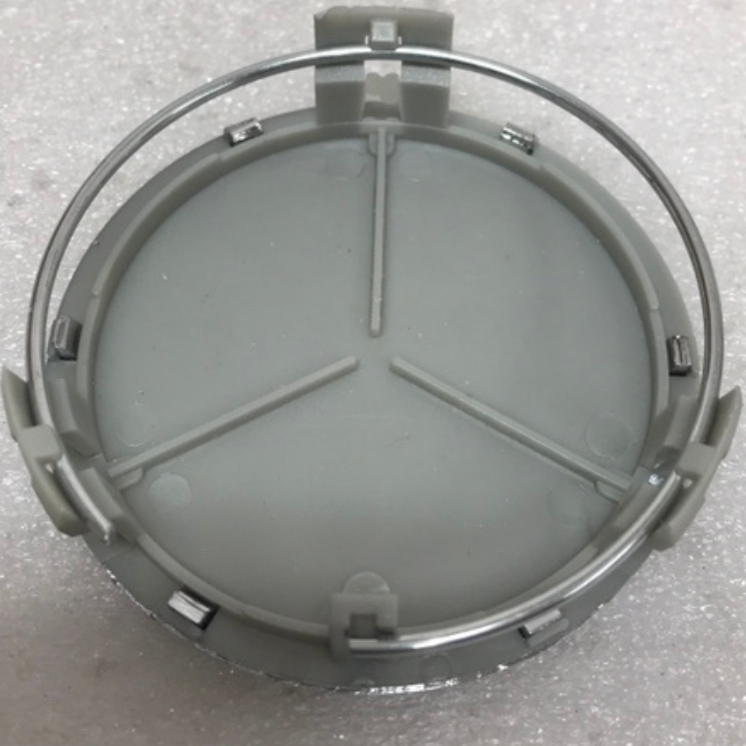 Set of 4 Mercedes-Benz Silver Wheel Center Hub Caps 6e2f76a0