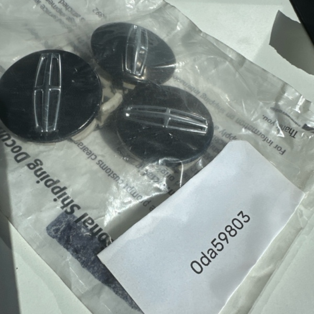 Set of 4 Lincoln Black Chrome DPSC-1A096-BA 0da59803