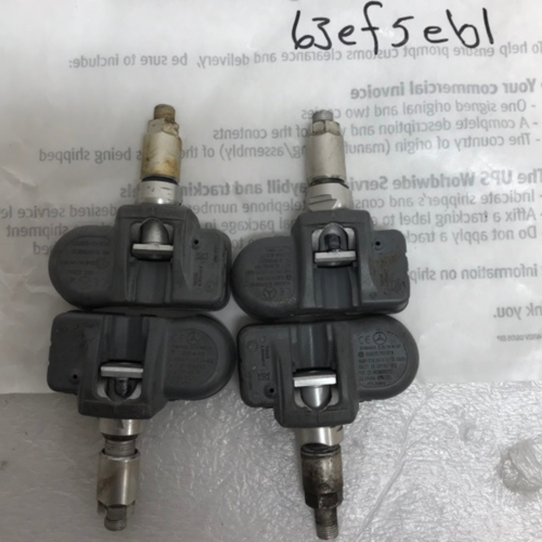 Set of 4 Mercedes Schrader TPMS Sensor A0009054100 433mhz 63ef5eb1