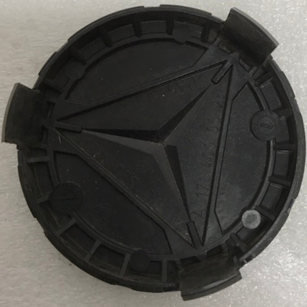 Set of 4 Mercedes 75MM Center Hub Caps AMG Black A1714000025 fad24def