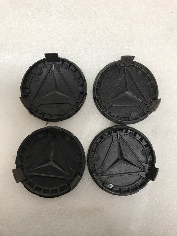 Set of 4 Mercedes 75MM Classic Dark Blue Wheel Center Hub Caps 023ee202