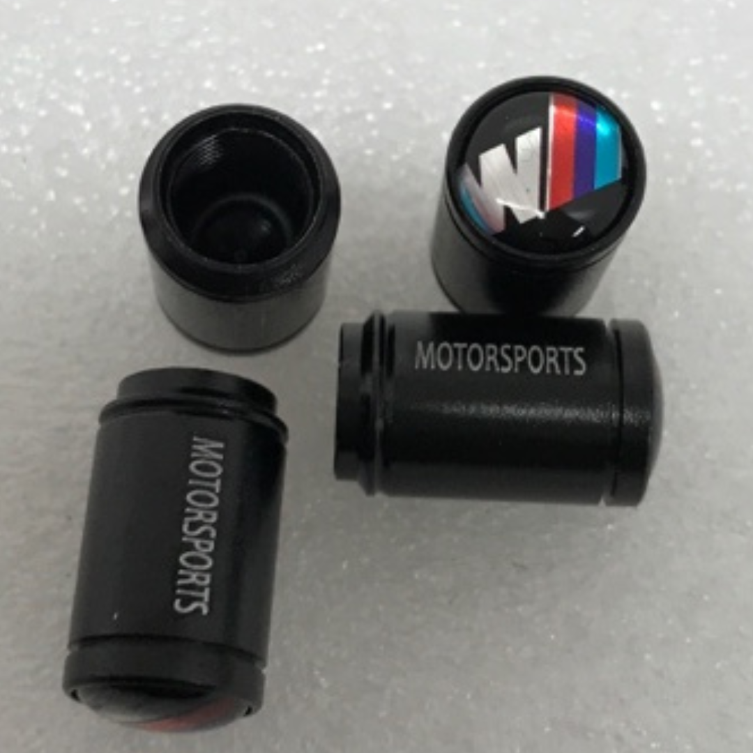 Set of 4 Motorsports BMW Tire Stem Valve Cap 338a3831