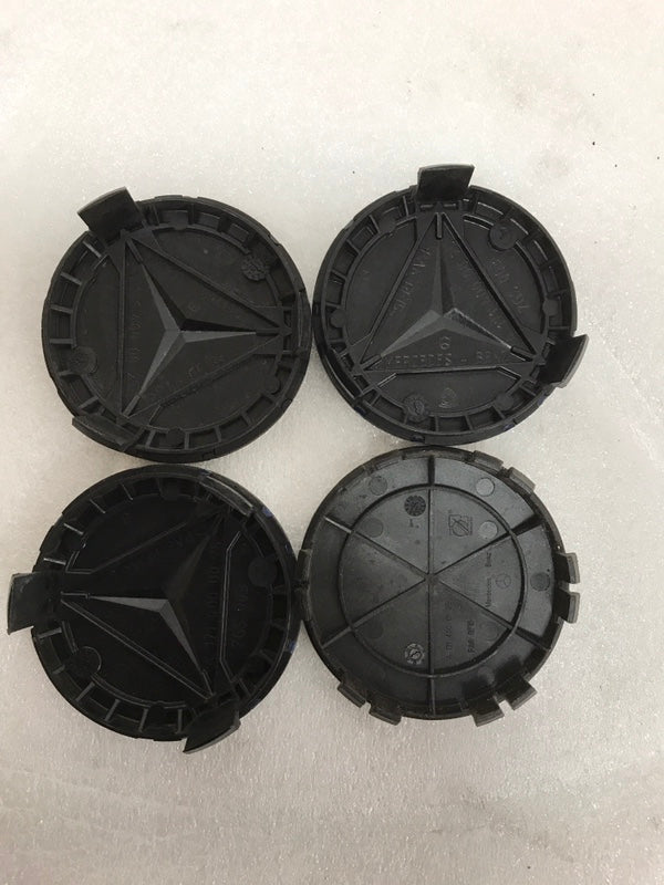 Set of 4 Mercedes 75MM Classic Dark Blue Wheel Center Hub Caps 950db973