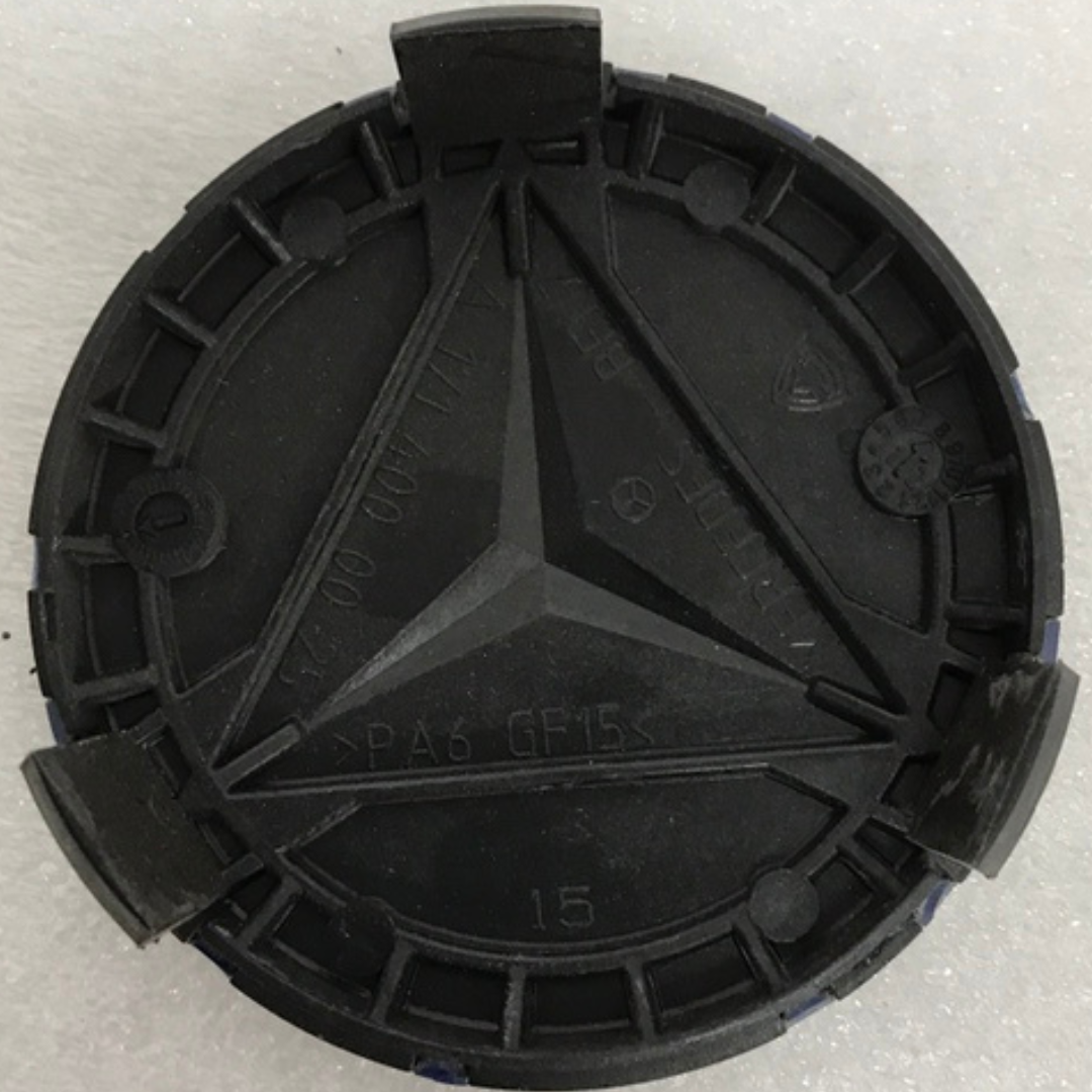 Set of 4 Mercedes 75MM Classic Dark Blue Wheel Center Hub Caps 3c1e018a