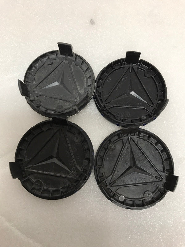 Set of 4 Mercedes-Benz 75MM Classic Dark Blue Wheel Center Hub Caps 96935366