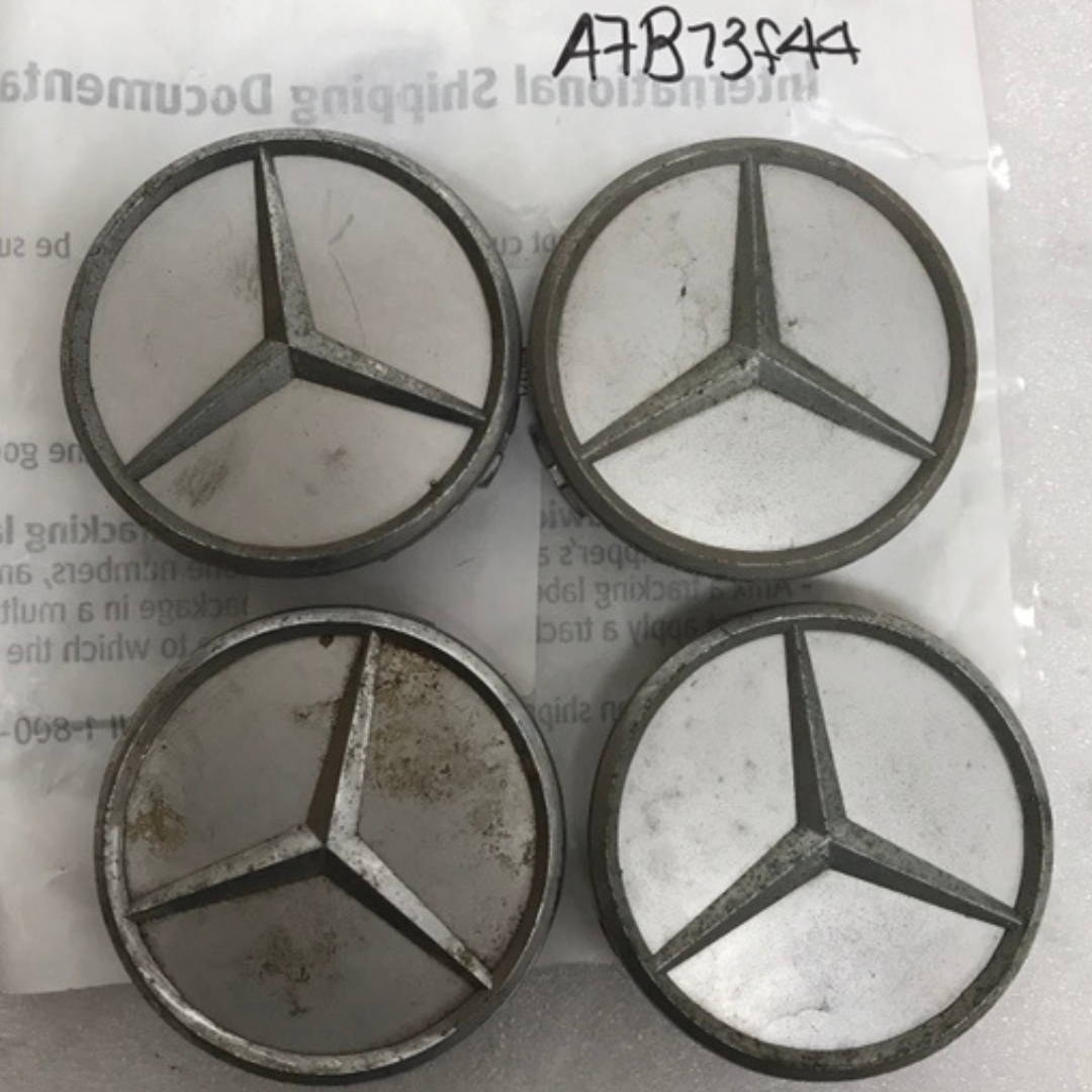 Set of 4 Mercedes-Benz Silver Wheel Center Hub Caps a7b13f44