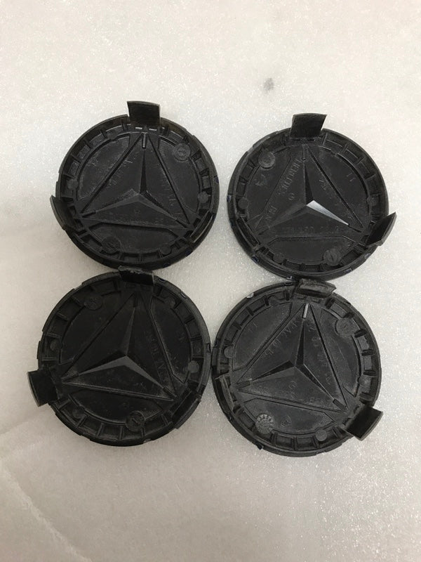 Set of 4 Mercedes 75MM Classic Dark Blue Wheel Center Hub Caps c99b000f