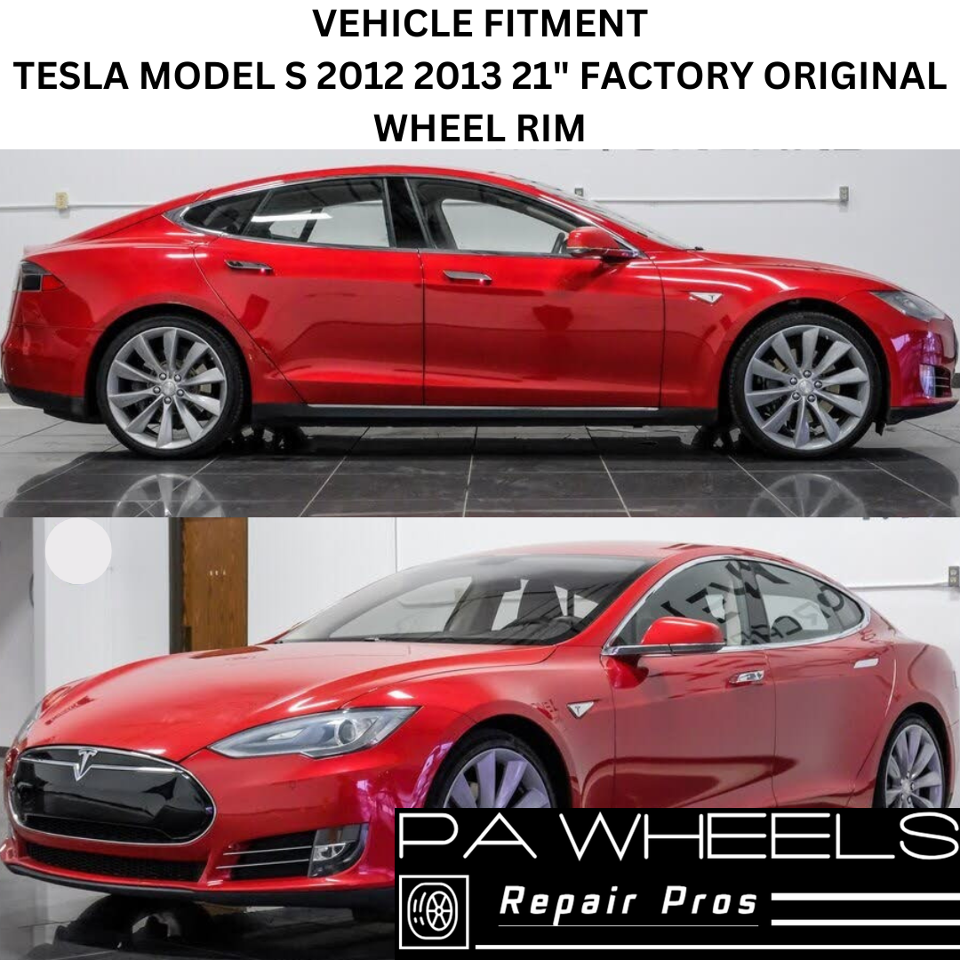 TESLA MODEL S 2012 2013 21" FACTORY ORIGINAL WHEEL RIM 97686 600586800D