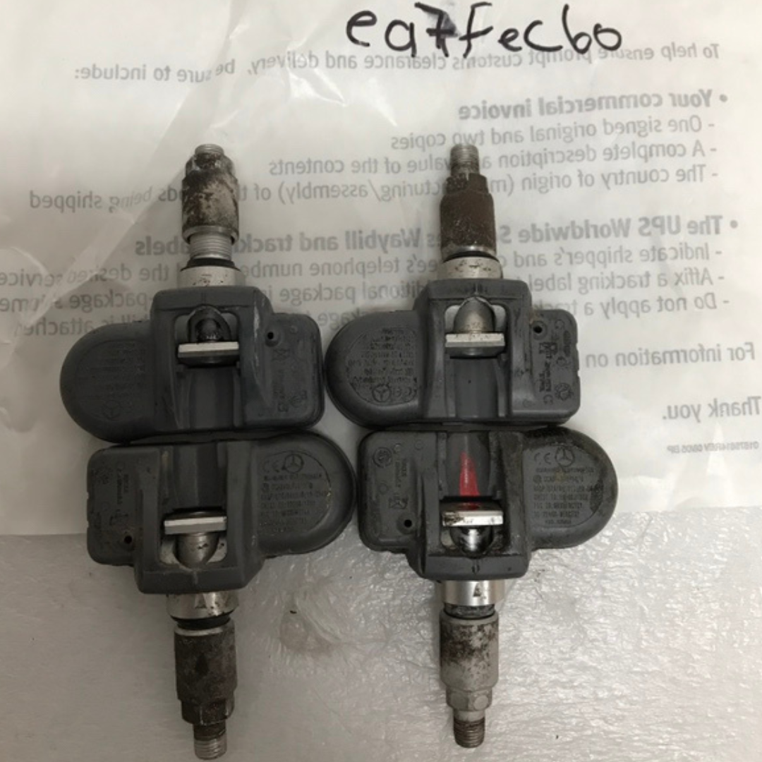 Set of 4 Mercedes Schrader TPMS Sensor A0009054100 433mhz ea7fec60