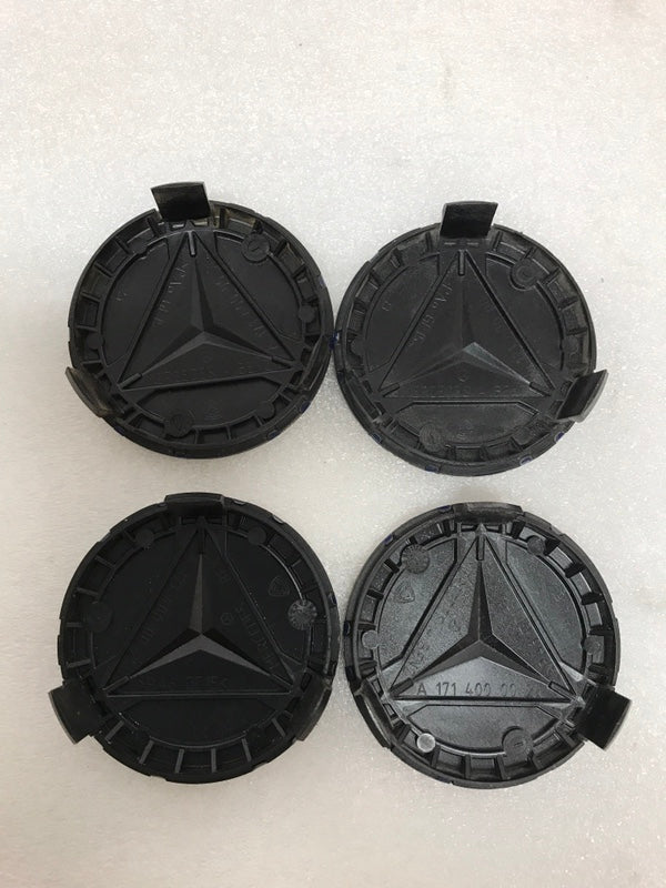 Set of 4 Mercedes 75MM Classic Dark Blue Wheel Center Hub Caps 7b982f74
