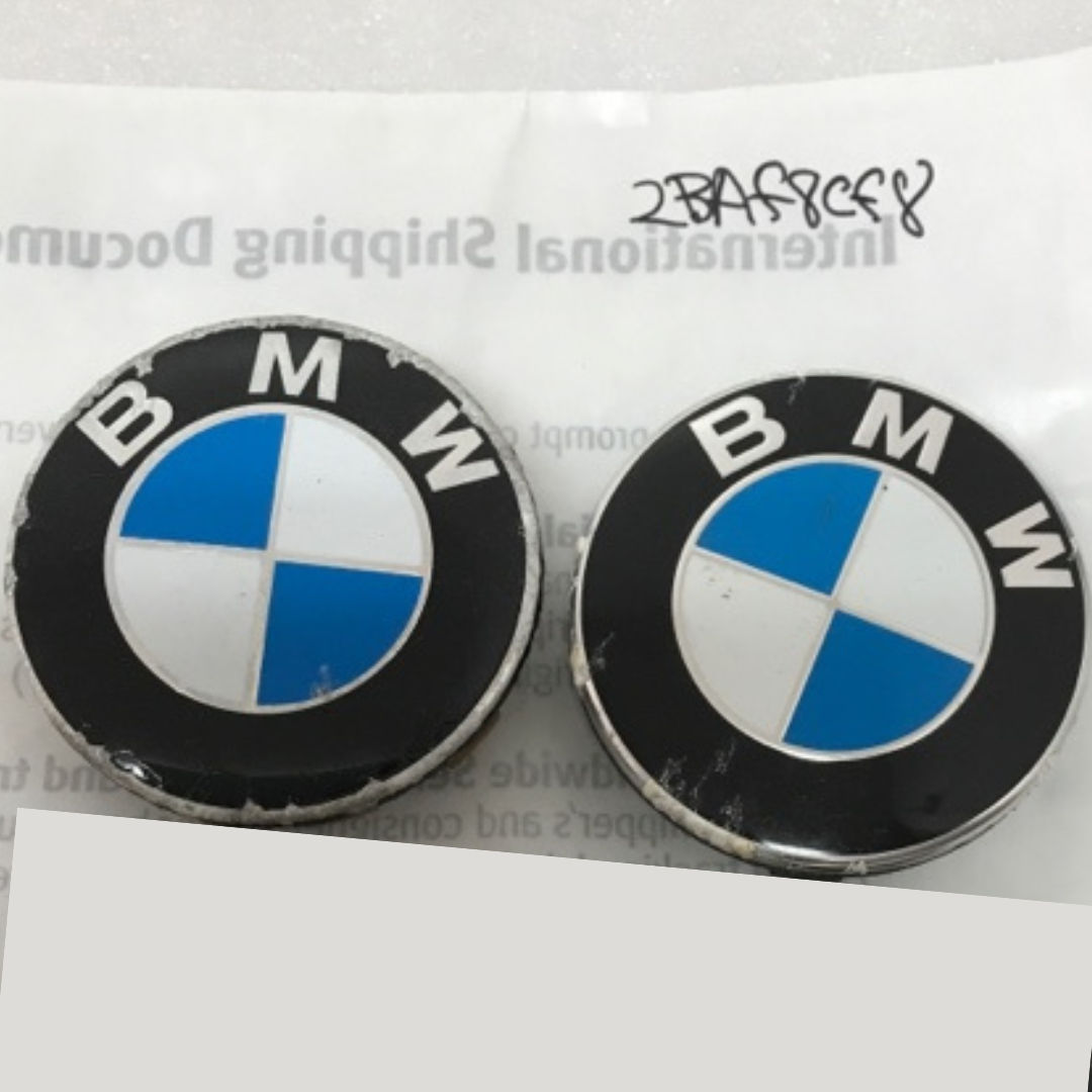 Set of 2 BMW Wheel Center Cap 68mm Genuine 36136783536 2baf8cf8