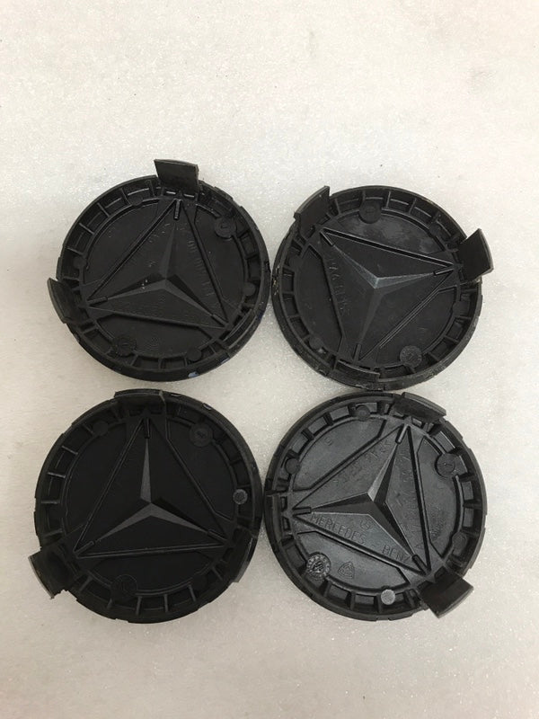 Set of 4 Mercedes 75MM Classic Dark Blue Wheel Center Hub Caps AMG 9e7598d3