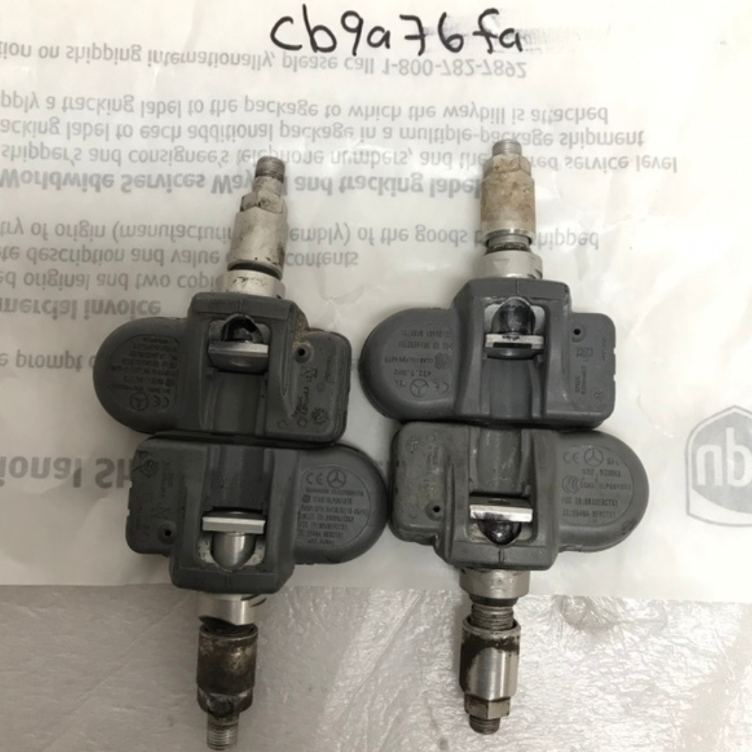 Set of 4 Mercedes Schrader TPMS Sensor A0009054100 433mhz Cb9a76fa
