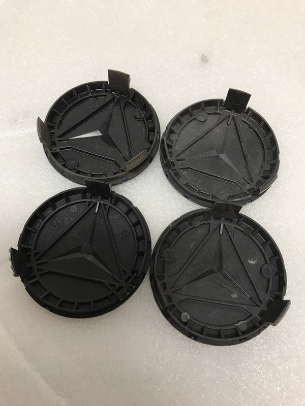 Set of 4 Mercedes 75MM Classic Dark Blue Wheel Center Hub Caps df57ccf3