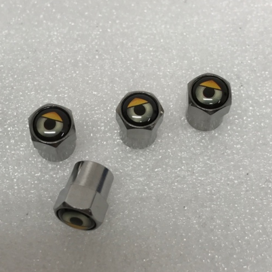 Set of 4 Support Image Wheel Air Stem Valve Caps for Car 23a1bfaf