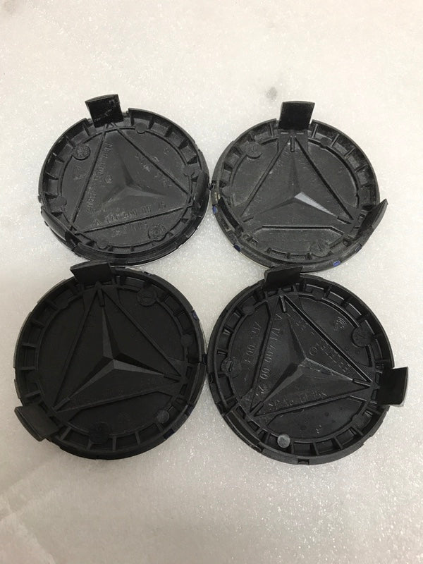 Set of 4 Mercedes 75MM Classic Dark Blue Wheel Center Hub Caps bc38e4ef