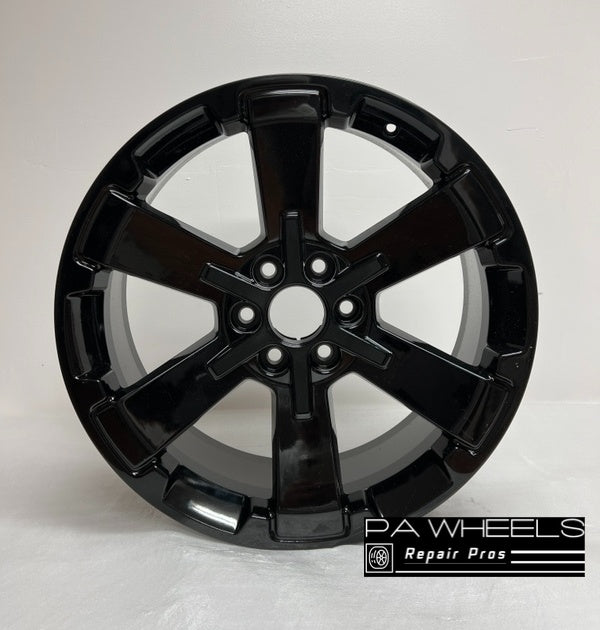 CADILLAC ESCALADE ESV 2015 2016 2017 2018 2019 2020 22 INCH ALLOY RIM WHEEL FACTORY OEM 5662 19301162 Manufacturer Part Number: 19301162; 20951993 Hollander Number: 5662 Condition: Remanufactured to Original Factory Condition Finish: BLACK Size: 22" x 9" Bolts: 6x5.5mm Offset: 24mm Position: UNIVERSAL